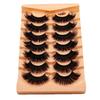 Bulk Pack 7-10 Pairs Wispy Volume Handmade Cruelty-Free False Eyelashes Natural Look Faux Mink Sets Mix Length Black Cotton