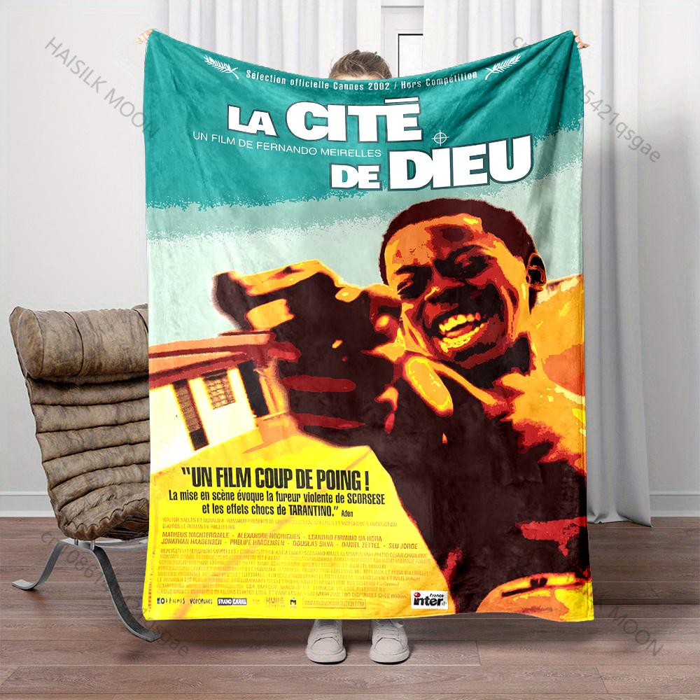 1PC Movie Poster Colorful Illustration Gun Print Adult Children Warm Blankets Home Travel Car Soft Comfortable Luxury Gifts