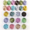 Xiaomi 12pcs Irregular Holographic Nail Art Glitter Sequins Sparkly Nail Flakes Foil Glitter Powder Mermaid Makeup Manicure Decorations