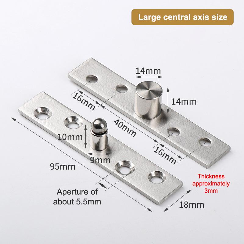 75Mm-150Mm Zawias Obrotowy do Drzwi Stal Nierdzewna Górny i Dolny Czop Lokalizacyjny Wytrzymały Obrót 360 Stopni Okucia