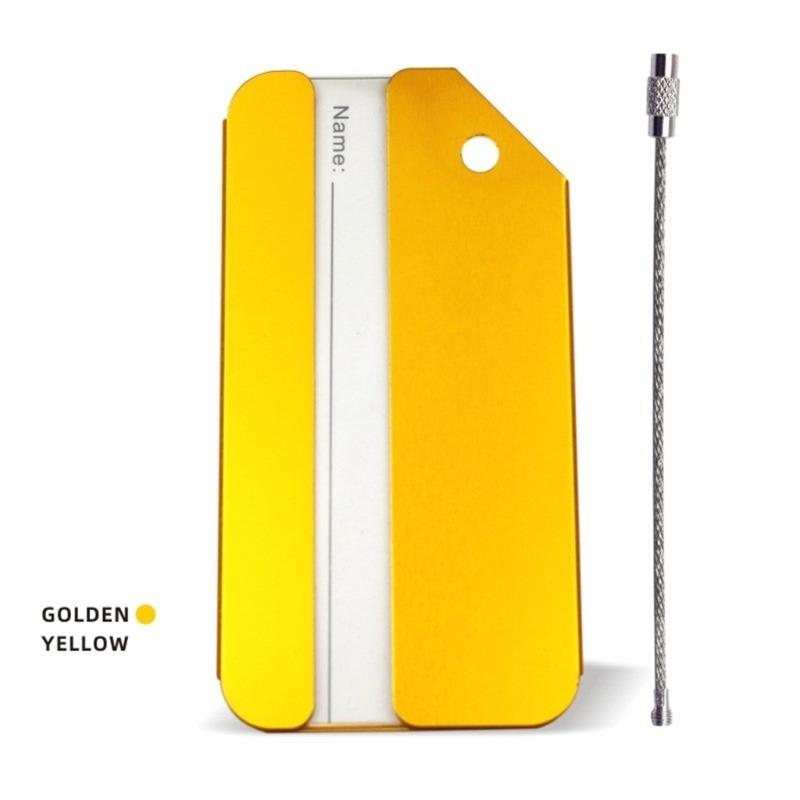 7 Pieces Practical Aluminum Alloy Luggage Labels With Privacy Protection And Wear Resistant Design Suitcase Identifier