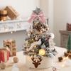 45/60cm Christmas Tree With LED Light Mini Desktop Tree Christmas Decoration New Year Gift Home Christmas Ornaments
