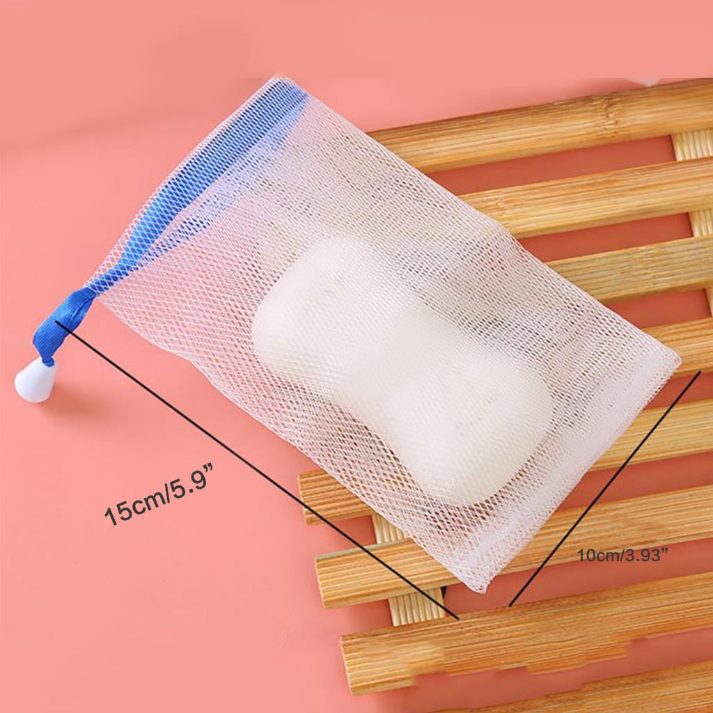 Portable Hangable Travel Foaming Mesh Net Cleansing Foam Mesh Face 2Pcs/Set