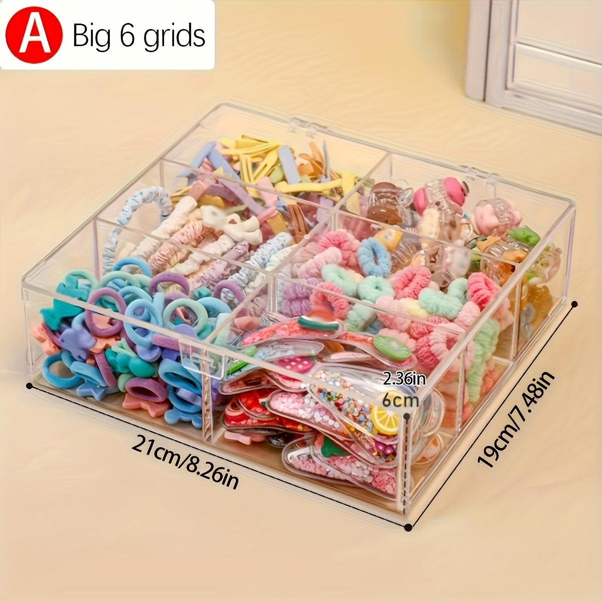 

Transparent hair accessory storage box cover, dust-proof and moisture-proof jewelry box, headband hair clip, jewelry display box чистий