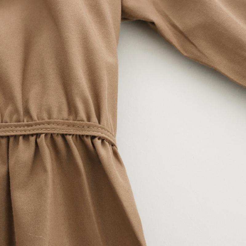 Shop   Women S 100  Cotton Ruffle Tie Puff Sleeve blouSe Brown Ean Wbl 12088