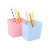Large Capacity Pen Holder Solid Color Desktop Storage Box Creative Pencil Organizer Simple Stationery Box Office Supplies