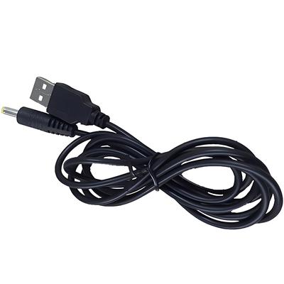 5V USB-Ladekabel für PSP 1000 2000 3000 Ladekabel DC4.0-Anschlussstecker Netzkabel Schwarz