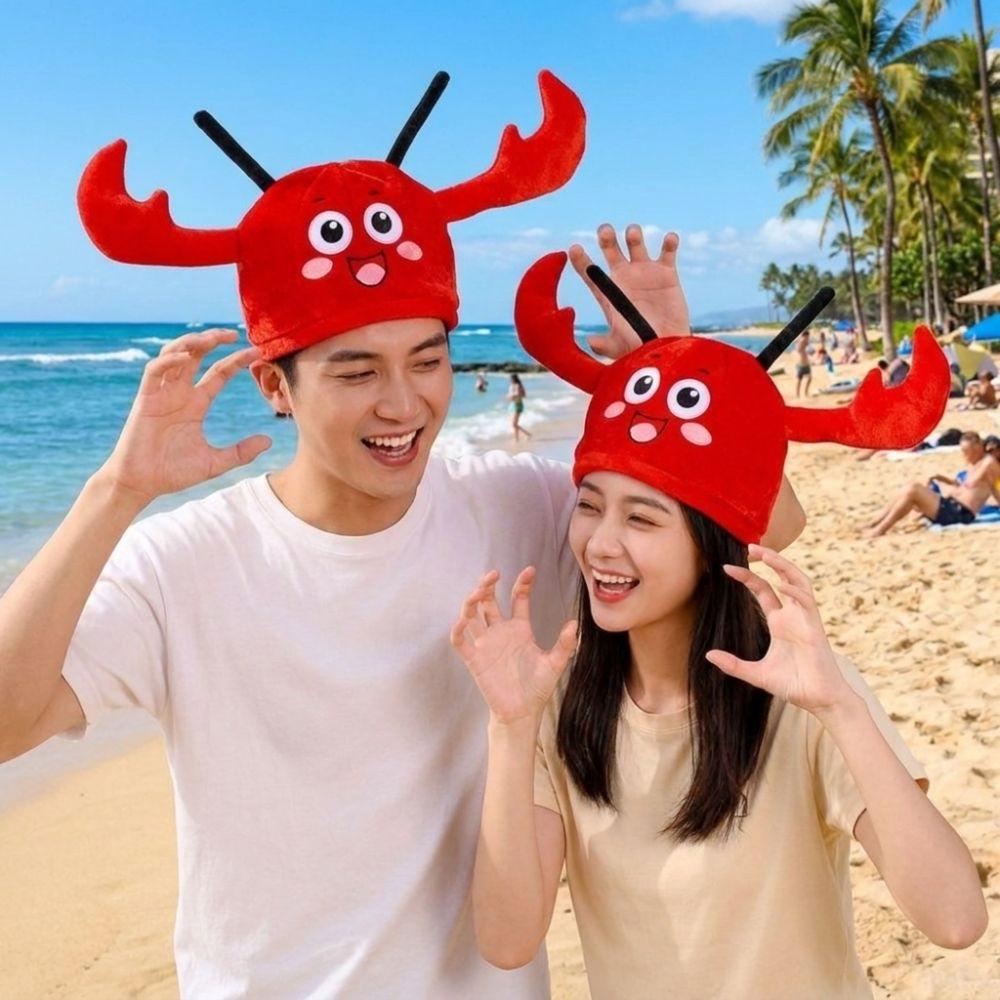 Funny Look Lobster Costume Hat Big Claw Lobster Headgear Stage Performance