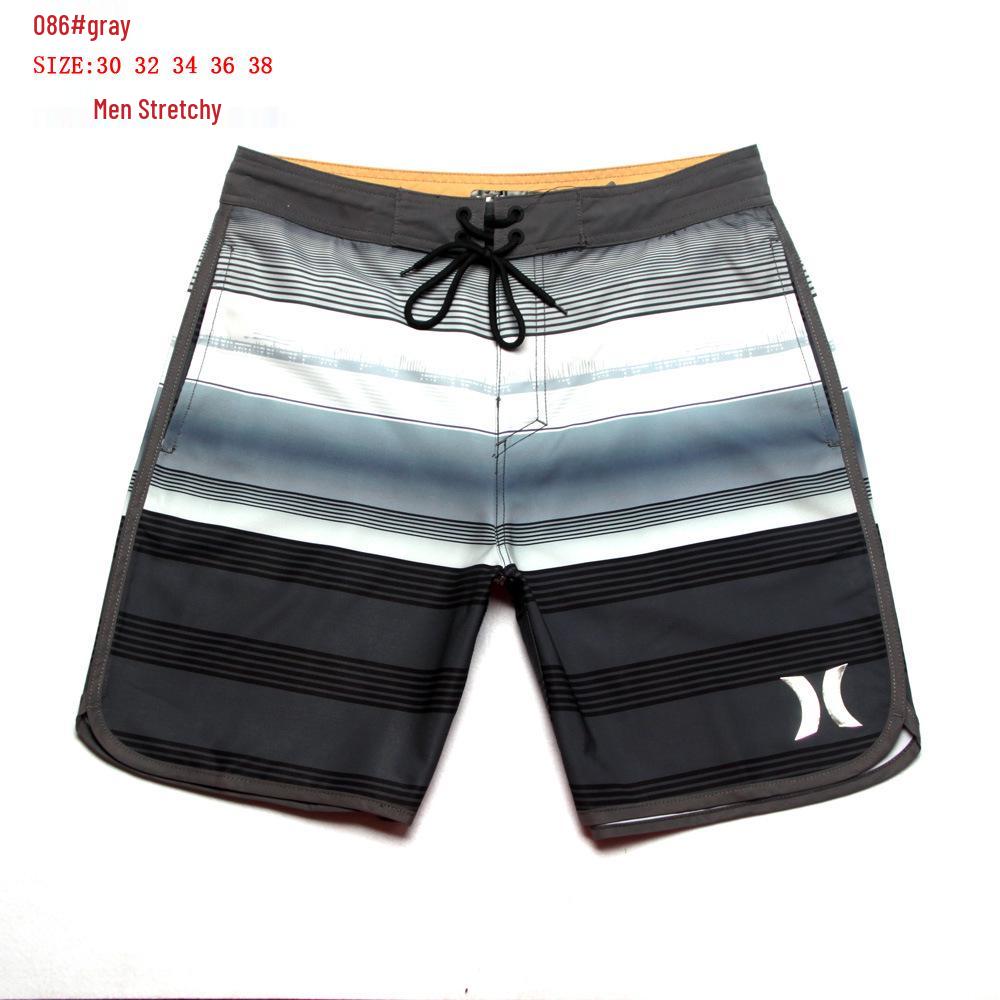 2023 Herren Schnelltrocknende Stretch Surf- & Lauf-Beachshorts, Lässiger Fünf-Punkt-Fitness-Stil