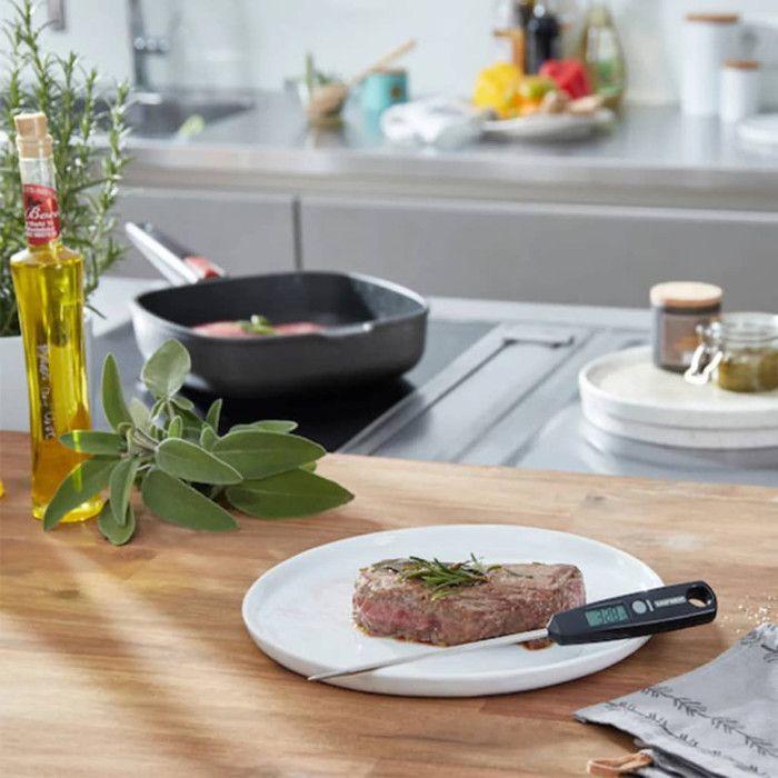 Thermomètre de cuisine universel digital 03095 leifheit, ustensile de cuisine de précision à 0,1°c, -45 à +200°c, acier inoxydable