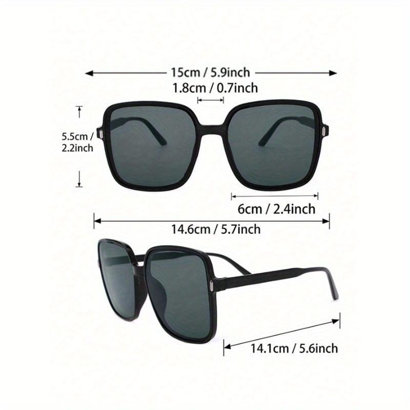 Women Multicolor Square Plastic Oversized Frame Tinted Lens Perfect Personality Lovely Lively Fashion Eyeglasses Combination