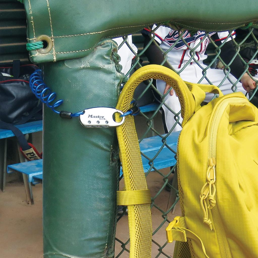 Master Lock Wire Lock Dial PIN Setting Coil Carabiner Type