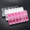 12 Fächer Aufbewahrungsbox für Nail Art, Organizer für Strasssteine, Schmuckbox mit unabhängigen Fächern für Nagelanhänger, Trockenblumen, Nagelwerkzeuge