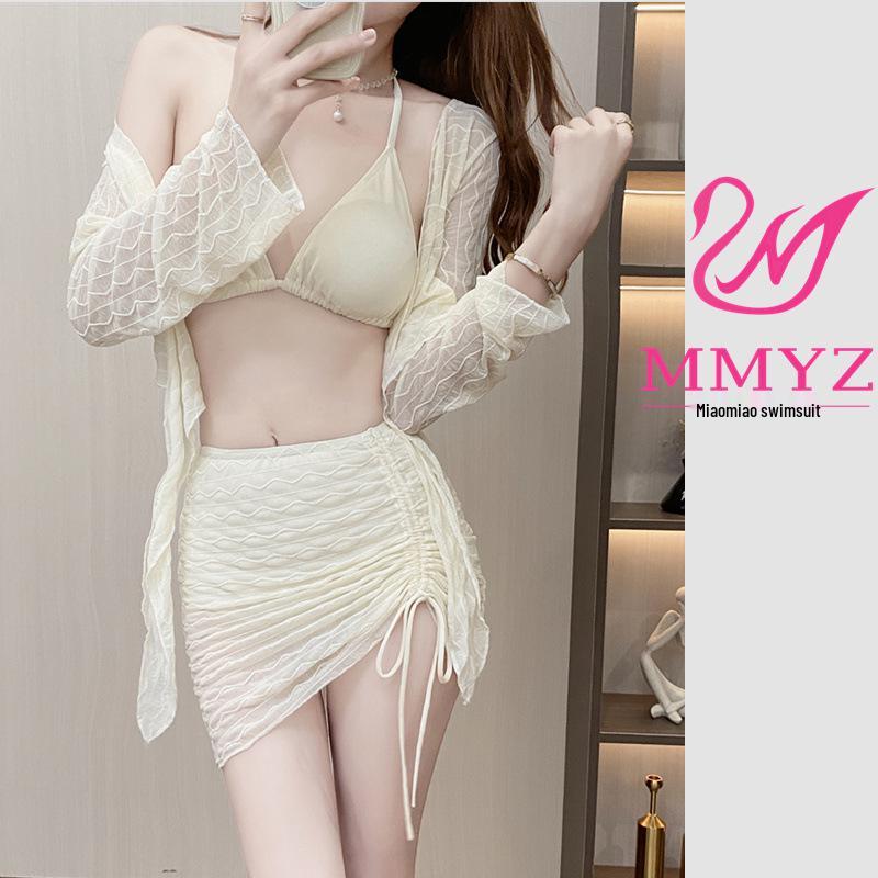 

Серия «Лунный свет»: Женский купальный костюм-четверка в стиле феи 2025 S (Suitable for 80-95 Jin)