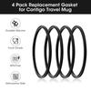 8 Silicone Leak Proof Seal Rings for Insulated Cups Silicone Seals for Travel Mugs Durable Sealing Rings Pad Fasteners