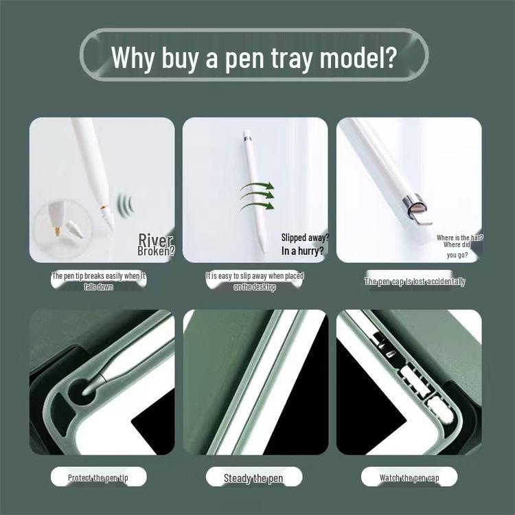 iPad Protective Case with Pen Slot for 10.2" and 10.9" Models