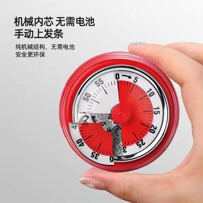Magnetický kuchyňský časovač Mechanický 60 minut - Hlasitý odpočítávací budík pro vaření pečení učení