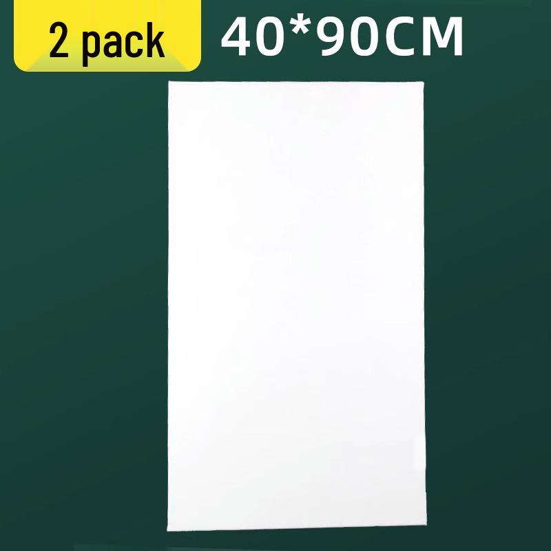 Long Strip Solid Wood Framed Canvas: Rectangle Acrylic Painting On Pure Cotton Linen