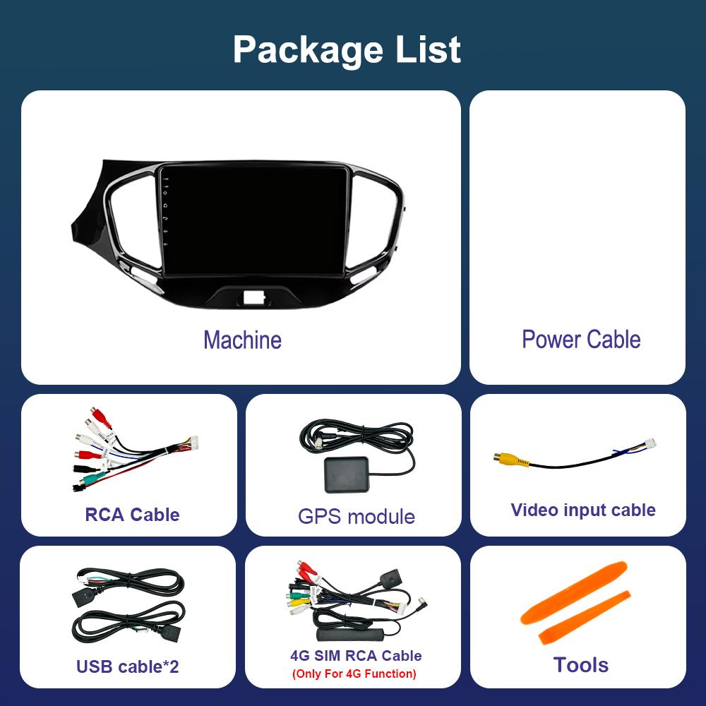 Bluetooth WiFi GPS Navigation Android 14 System for LADA Vesta Cross Sport 2015 - 2020 IPS Screen Car Radio Multimedia player 4G