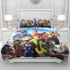Zootopie Judy Nick Ensemble de housse de couette Couette Literie Ensemble de literie 3D pour enfants Ensemble 3 pièces 1 housse de couette Taille King