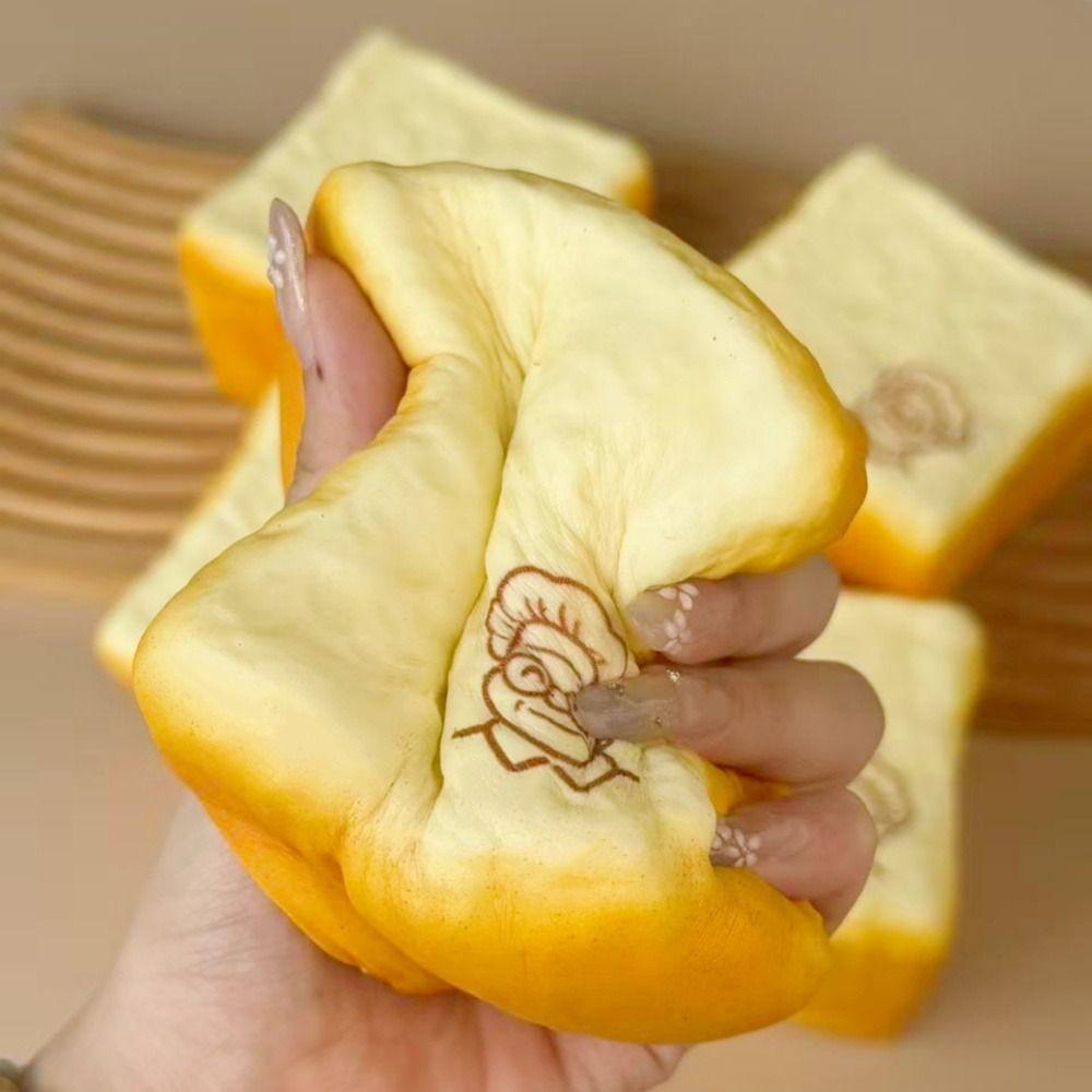 Finger Suction Grandma Toast Squishy Toy Slow Rising Sensory Fidget Toy  Adults