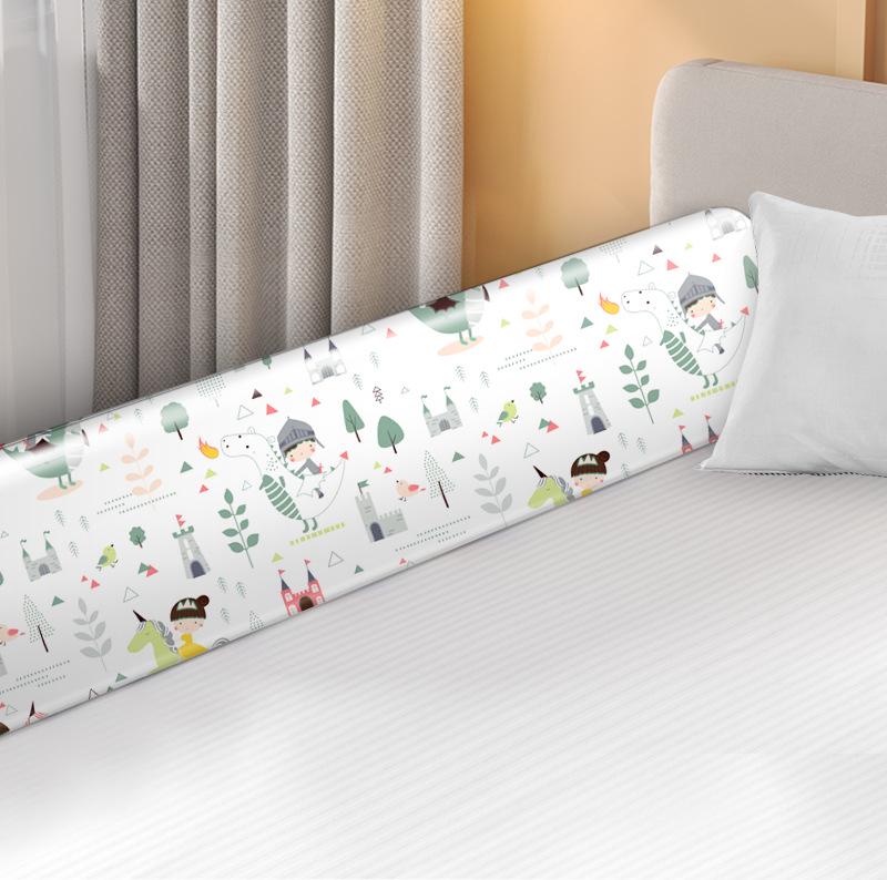 Soft Padded Bed Rail Guard for Children's Crib, Baby Safety Rail Protection