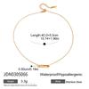 European and American Stainless Steel Movable Zircon Necklace Accessories Sweater Chain Popular Titanium Steel