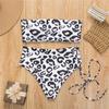 White Push Up Swimsuit Summer Beach Bikini Set High Waist Solid Swimming Suit Women Swimwear Leopard Print Bathing Suits