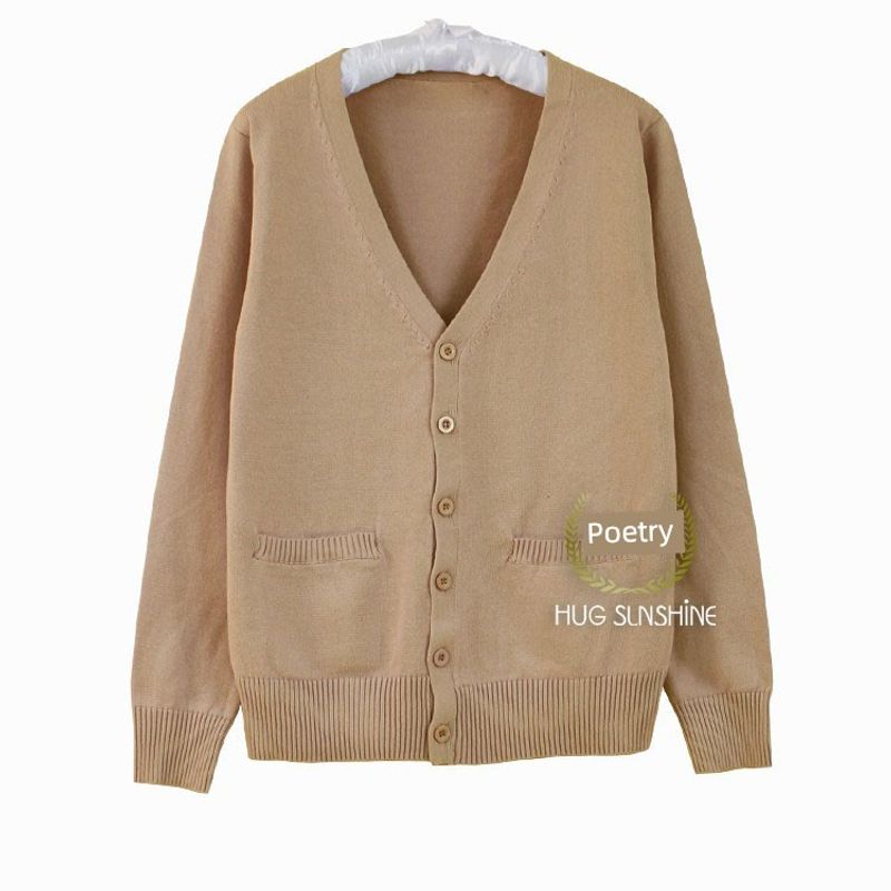 

Dao Zhi Junyou Camel Single-Breasted Cardigan Business Attire Sweater Camel Cardigan XS