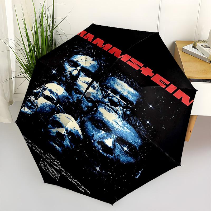 1pc RAMMSTEIN MOVIE Automatic Open,Windproof, Compact Travel Umbrella, Gift for Birthday, Christmast93001