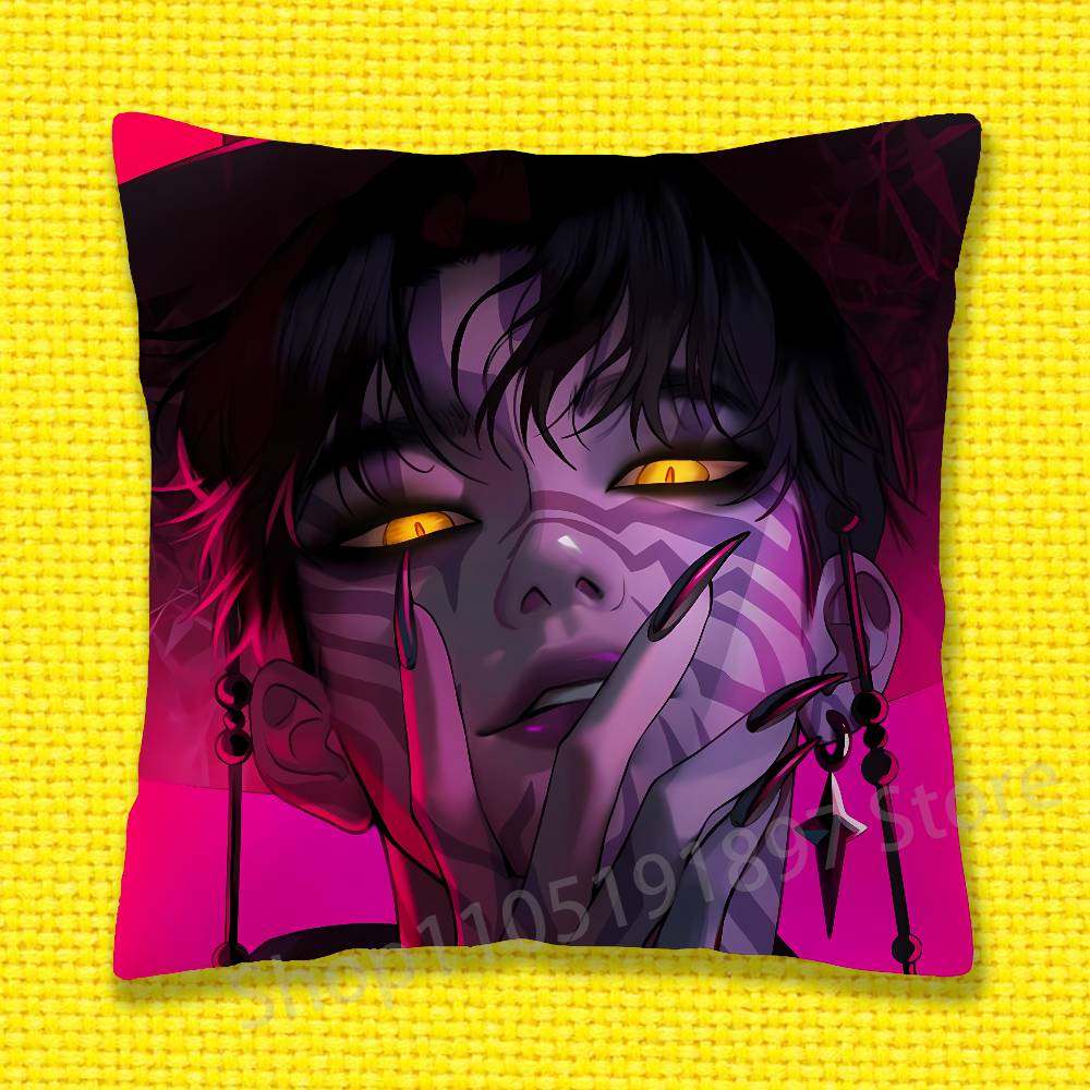 D-Demon H-Hunters Jinu Girl Throw Pillow Case For 50x50cm 40x40cm 55x55cm 45x45cm 30x30cm Square Bedroom Pillowcase Cover