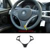 Matte Black Steering Wheel Trim Cover For 2005-2012 BMW 3 Series E90 E92 E93