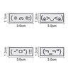 4Pcs Kaomoji Enamel Pins Emoticon Text Faces Brooches Mood Expression Badges Minimal Anime Jewelry Gift For Friends