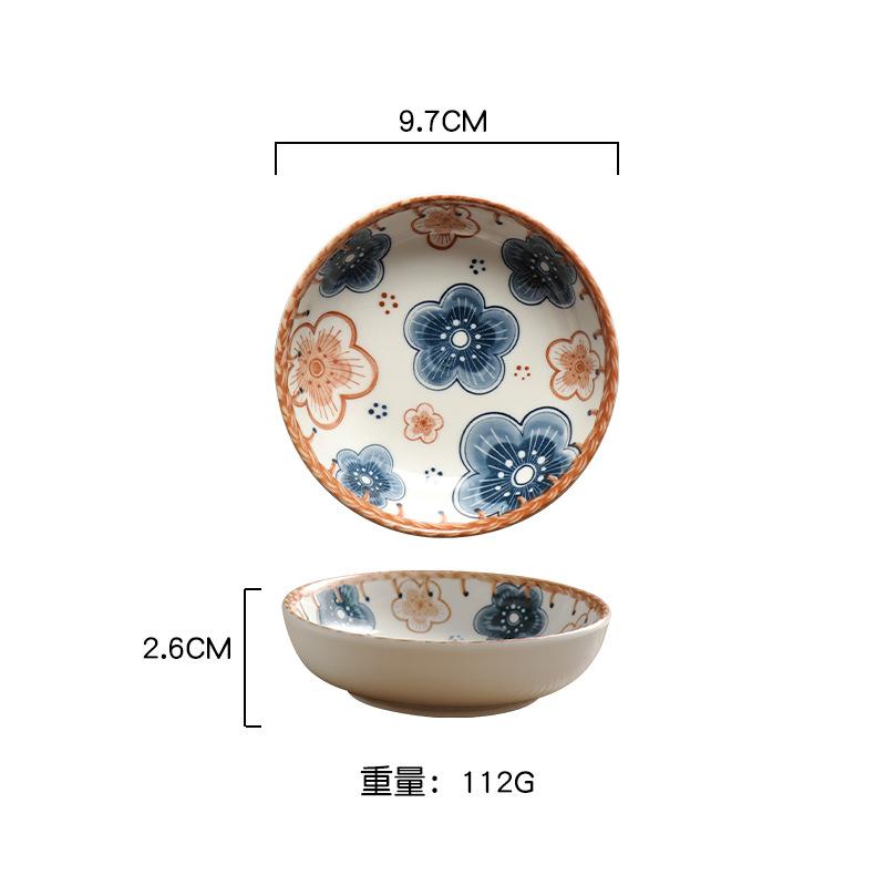 6 Inch Ceramic Dessert Snack Plate Japanese Sushi Dishes Tableware Disposable Kitchenware Table Decoration & Accessories