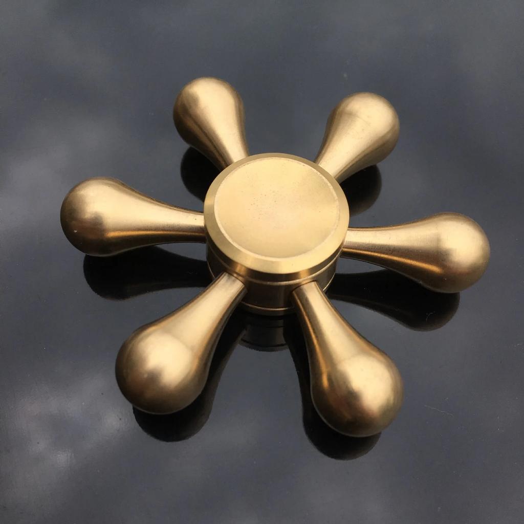 Fidget Spinner aus reinem Kupfer, abnehmbares Design, Metall-Handspinner, 188 Edelstahlkugellager, Antistress-Spielzeug für Erwachsene