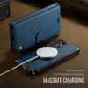 Magsafe Magnetische Flip Leder Handyhülle für Samsung Galaxy S25 Ultra S25 Edge S24 FE S24 Plus Kabelloses Laden Brieftasche Karten Rückseite Hülle Etui
