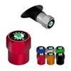 NADH5 New 4Pcs Car Wheel Tire Valve Caps Air Stem Covers Accessories For Skoda Fabia Octavia Karoq Kodiaq Kamiq Superb Rapid Scale