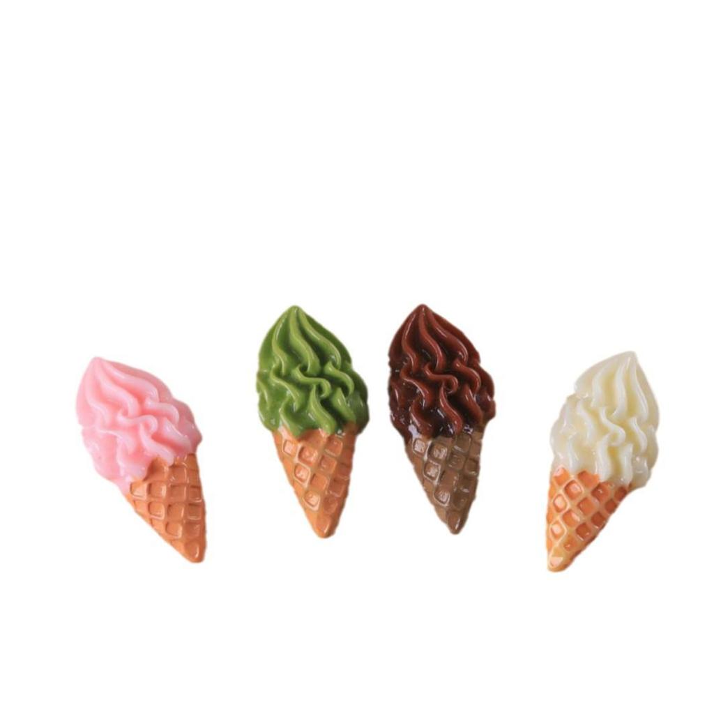 DIY Ice Cream Cone Toy: Cream Glue Hair Clip & Refrigerator Magnet Kit