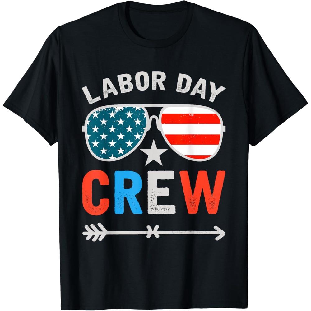 Happy Labor Day Crew Patriot Happy Labor Day Cotton Men T Shirt XL