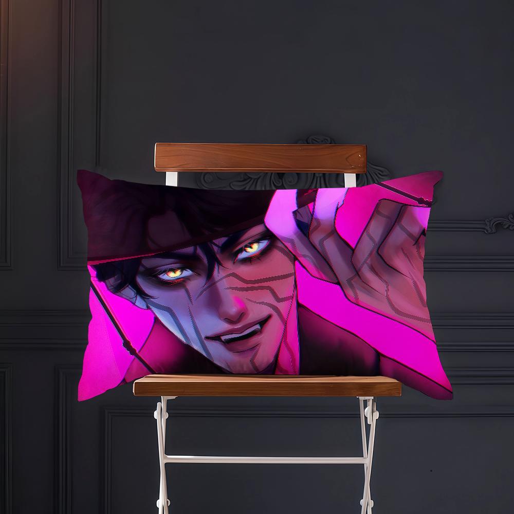 Anime Funny Meme K-Kpops D-Demon H-Hunters Cushion Cover Rectangle Pillow Cover Home Sofa Living Room Coffee Shop Pillowcase
