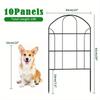 10pcs Anti-Climbing Metal Lawn Fence Outdoor Garden Green Belt Isolation Railing Animal Barrier Border Fencing Panels