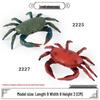 Ocean Crab Simulation Toy Set: Includes Hermit, Swimming, and Three-Spot Plastic Models