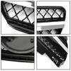 Front Bumper Grill Grille Fit Mercedes R230 SL500 SL600 2003-2006 1 Fin Star