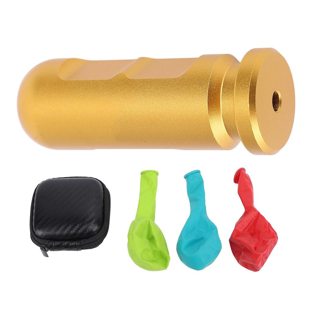 Ear Equalization Training Tool Aluminum Alloy Lightweight Ear Pressure Balance Training Tool with 3 Balloon Gold