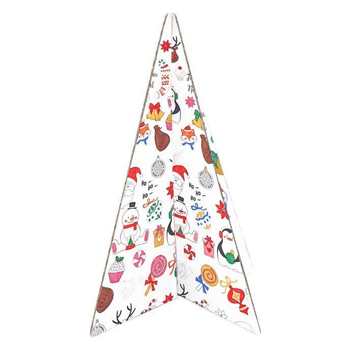 Sapin en carton à colorier et à assembler 40 cm