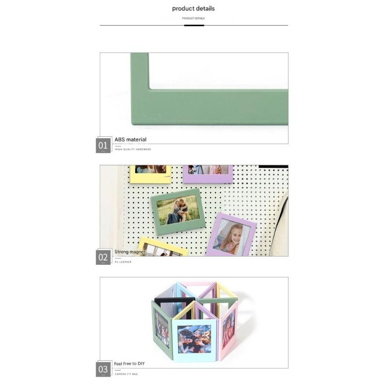 10Pcs Magnetic Photo Frame Display Holder Magnetic Attachment Home Decoration Interchangeable Panel Replacement