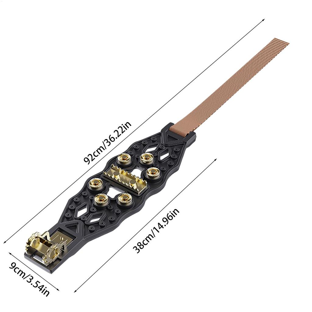 Tire Chains Anti-Slip Heavy-Duty Cleats Spikes Tire Chains For Cars For Ice Winter Hiking Trailer Offroad Lawn Fishing