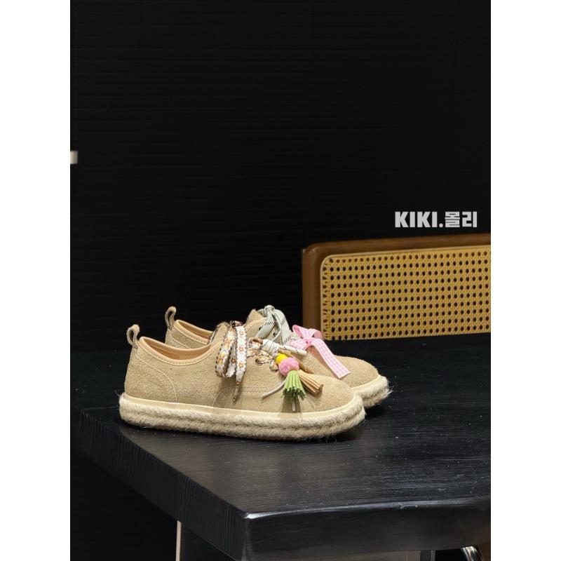 Niche platform shoes women's trendy summer new design double laces accessories to increase the height of casual shoes women