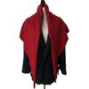 Women Knitted Shawl Wrap Scarf Striped Design Soft Imitation Wool Cashmere Cape Cardigan Shawl Coat Blanket