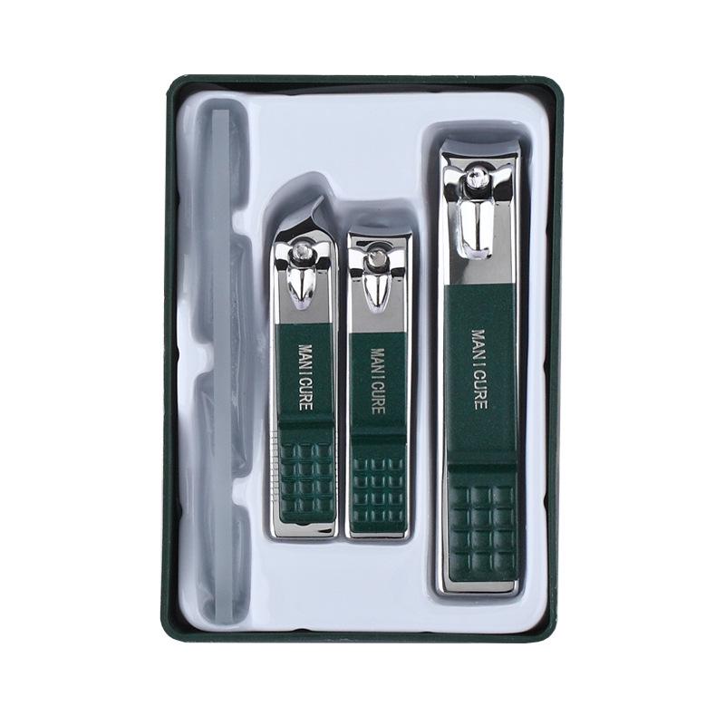 

High-Quality Anti-Splash Nail Clipper Set with File – Complete Trimming Tools for Nail Care